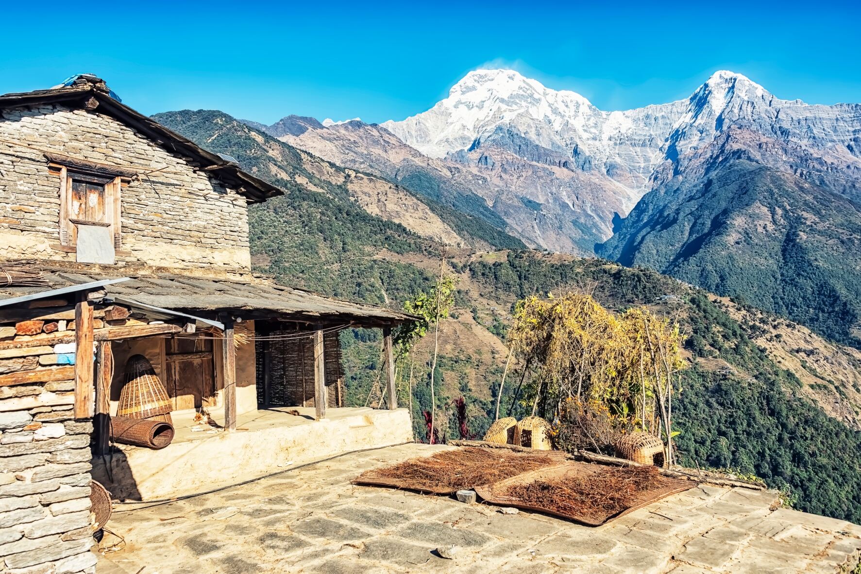 The Annapurna range in Nepal (Stockbym/Shutterstock)