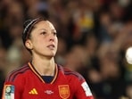 Spain's midfielder #10 Jennifer Hermoso reacts after failing to score a penalty shot Spain's midfielder #10 Jennifer Hermoso reacts after failing to score a penalty shot