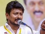 Tamil Nadu chief minister’s son and minister for sports, Udhayanidhi Stalin on Saturday during an event in Chennai had said that ‘Sanathana Dharma must be eradicated like malaria and dengue’ (PTI) Tamil Nadu chief minister’s son and minister for sports, Udhayanidhi Stalin on Saturday during an event in Chennai had said that ‘Sanathana Dharma must be eradicated like malaria and dengue’ (PTI)