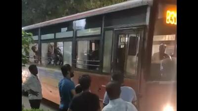 Man booked for threatening NMMT bus driver with a sword Man booked for threatening NMMT bus driver with a sword
