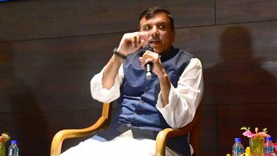 AAP national spokesperson Sanjay Singh. (HT Photo)