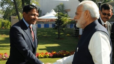 SPG chief with PM Modi SPG chief with PM Modi