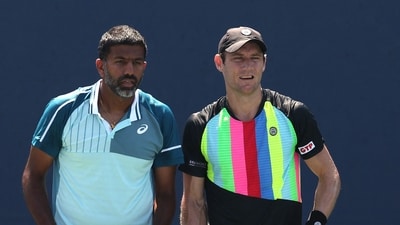 Rohan Bopanna of Inda and Matthew Ebden of Australia during their US Open men's doubles match (Getty Images via AFP) Rohan Bopanna of Inda and Matthew Ebden of Australia during their US Open men's doubles match (Getty Images via AFP)
