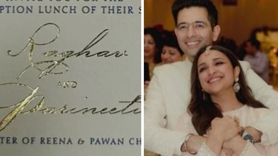 The leaked wedding reception invite of Parineeti Chopra and Raghav Chadha The leaked wedding reception invite of Parineeti Chopra and Raghav Chadha