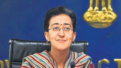 Senior Delhi minister Atishi during a press conference on Wednesday. (HT Photo) Senior Delhi minister Atishi during a press conference on Wednesday. (HT Photo)