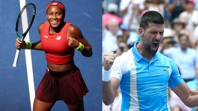 Coco Gauff, Novak Djokovic (AFP)