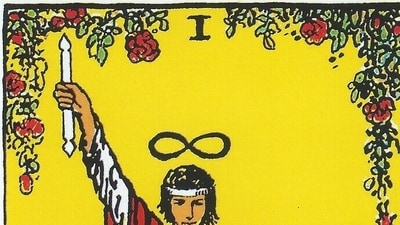 The image shows the Magician Tarot card. (Pixabay)