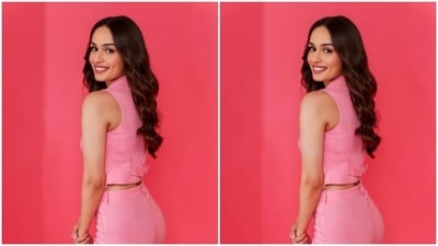 Manushi played muse to fashion designer house Dalida Ayach and picked an all-pink attire from the shelves of the designer house. (Instagram/@manushi_chhillar) Manushi played muse to fashion designer house Dalida Ayach and picked an all-pink attire from the shelves of the designer house. (Instagram/@manushi_chhillar)