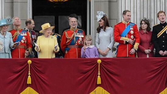 Queen Elizabeth II with other members of the Royal Family on Buckingham Palace balcony (File Photo)