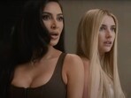 American Horror Story Delicate trailer: Kim Kardashian with Emma Roberts in a still from the trailer. 