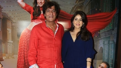 Ananya Panday's parents Bhavana and Chunky Panday also graced the party. They were dressed in blue and red, respectively. The actor married Bhavna in 1998 and has two daughters – Ananya and Rysa Panday. Ananya Panday's parents Bhavana and Chunky Panday also graced the party. They were dressed in blue and red, respectively. The actor married Bhavna in 1998 and has two daughters – Ananya and Rysa Panday.