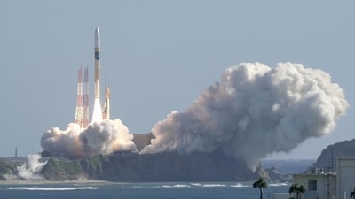 In cooperation with NASA, JAXA will look at the strength of light at different wavelengths, the temperature of things in space and their shapes and brightness. (Reuters)