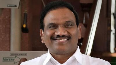 Lok Sabha MP and DMK’s deputy general secretary A Raja on Thursday intensified the controversy over Sanatan Dharma by comparing it to diseases, such as HIV and leprosy. (PTI) Lok Sabha MP and DMK’s deputy general secretary A Raja on Thursday intensified the controversy over Sanatan Dharma by comparing it to diseases, such as HIV and leprosy. (PTI)
