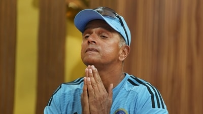 Indian cricket team head coach Rahul Dravid during a press conference ahead of the Asia Cup 2023 (PTI)