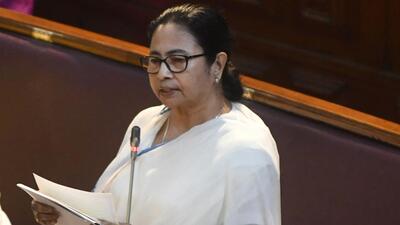 West Bengal chief minister Mamata Banerjee addresses the assembly as a resolution to observe Poila Boishak (Bengali New Year) as West Bengal Day was passed (HT Photo) West Bengal chief minister Mamata Banerjee addresses the assembly as a resolution to observe Poila Boishak (Bengali New Year) as West Bengal Day was passed (HT Photo)