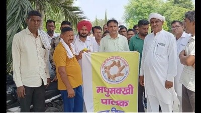 Worried about their future, hundreds of beekeepers from Haryana gathered at Kaithal on Tuesday and raised the issue of falling prices of honey due to adulteration. (HT Photo) Worried about their future, hundreds of beekeepers from Haryana gathered at Kaithal on Tuesday and raised the issue of falling prices of honey due to adulteration. (HT Photo)