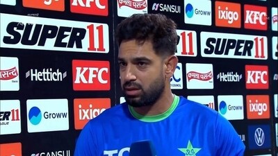 Haris Rauf during the post-match presentation after win against Bangladesh (X)