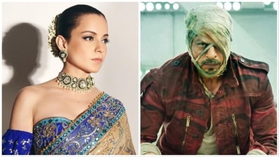 Kangana Ranaut has reacted positively to Shah Rukh Khan's Jawan. Kangana Ranaut has reacted positively to Shah Rukh Khan's Jawan.