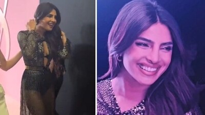 Priyanka Chopra looked stunning at Victoria's Secret World Tour 2023 red carpet, she also posed with a fan at the event. Priyanka Chopra looked stunning at Victoria's Secret World Tour 2023 red carpet, she also posed with a fan at the event.