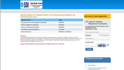 SBI PO 2023 registration begins on sbi.co.in SBI PO 2023 registration begins on sbi.co.in