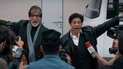Amitabh Bachchan and Shah Rukh Khan in the new masala ad Amitabh Bachchan and Shah Rukh Khan in the new masala ad