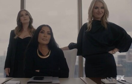 Kim Kardashian in a still from the American Horror Story Delicate trailer. Kim Kardashian in a still from the American Horror Story Delicate trailer.