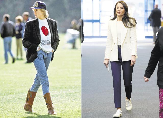 Whether you like it oversized, as Princess Diana did, or fitted, as Princess Kate prefers, blazers are a season favourite. (Getty Images) Whether you like it oversized, as Princess Diana did, or fitted, as Princess Kate prefers, blazers are a season favourite. (Getty Images)