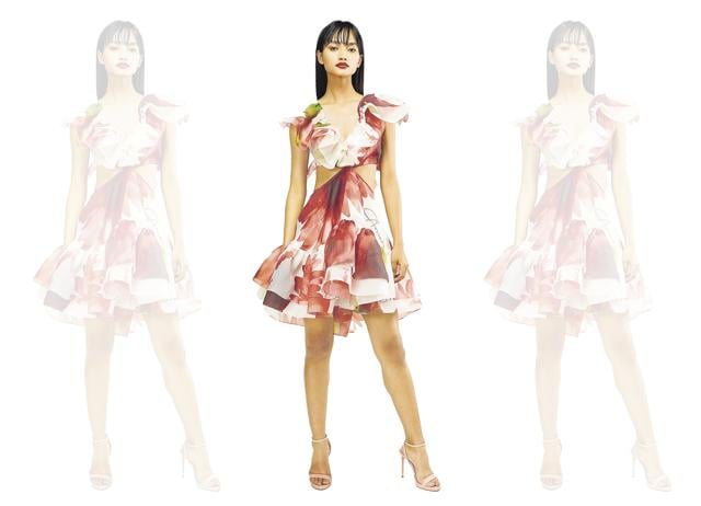 With dresses, there are more cut-outs on the front now as opposed to the sides. (Gauri and Nainika) With dresses, there are more cut-outs on the front now as opposed to the sides. (Gauri and Nainika)