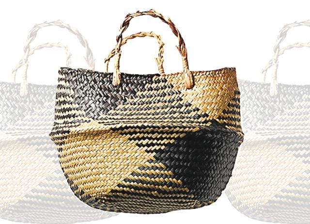 Oversized totes, inspired by the cane and jute designs of beach bags are trending. (Shutterstock) Oversized totes, inspired by the cane and jute designs of beach bags are trending. (Shutterstock)