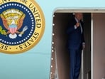 President Joe Biden gestures as he boards Air Force One at Andrews Air Force Base, Md.. (AP) President Joe Biden gestures as he boards Air Force One at Andrews Air Force Base, Md.. (AP)