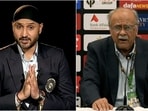 Harbhajan Singh (L) was critical of Najam Sethi's tweet on Asia Cup scheduling