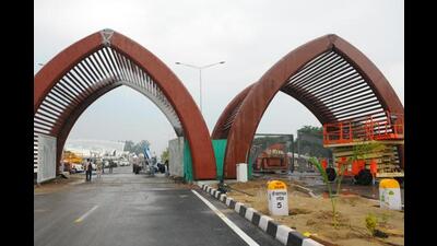 A view of Kartarpur Corridor road at Dera Baba Nanak in Punjab (HT File) A view of Kartarpur Corridor road at Dera Baba Nanak in Punjab (HT File)