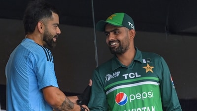 India's Virat Kohli (L) shakes hands with Pakistan's captain Babar Azam (AFP) India's Virat Kohli (L) shakes hands with Pakistan's captain Babar Azam (AFP)