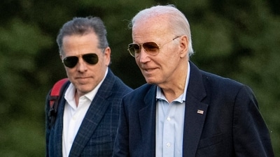 FILE - President Joe Biden, and his son Hunter Biden arrive at Fort McNair, Sunday, June 25, 2023, in Washington. (AP Photo/Andrew Harnik, File) (AP) FILE - President Joe Biden, and his son Hunter Biden arrive at Fort McNair, Sunday, June 25, 2023, in Washington. (AP Photo/Andrew Harnik, File) (AP)