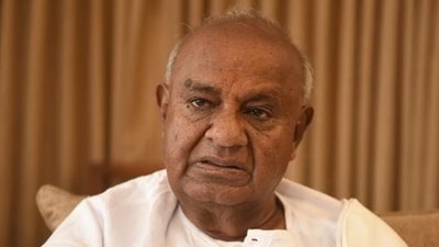 JD(S) leader and former Prime Minister HD Deve Gowda. (HT Photo) JD(S) leader and former Prime Minister HD Deve Gowda. (HT Photo)