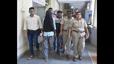 Mumbai, India - Sep 04, 2023 : The Powai police on Monday morning arrested a cleaning staff of a housing society in Marol for allegedly murdering a trainee air hostess living in the building, in Mumbai, India, Monday, Sep 04, 2023. (Photo by Vijay Bate/HT Photo)