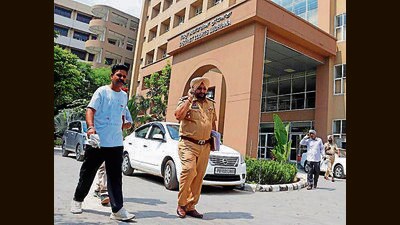 Only 160 inmates were physically taken to the district courts in Ludhiana for hearing on Friday. (Manish/Hindustan Times)