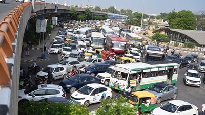Due to several traffic restrictions and restricted movement of vehicles, several parts of Delhi experienced heavy traffic congestion. (HT Photo) Due to several traffic restrictions and restricted movement of vehicles, several parts of Delhi experienced heavy traffic congestion. (HT Photo)
