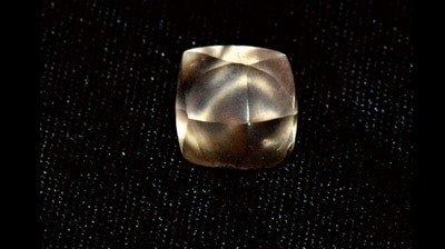 The 2.95 carat diamond discovered by the young one in Arkansas. (Instagram/@Arkansas State Parks) The 2.95 carat diamond discovered by the young one in Arkansas. (Instagram/@Arkansas State Parks)