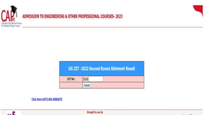 KCET 2023 seat allotment result for Round 2 out at kea.kar.nic.in, direct link here KCET 2023 seat allotment result for Round 2 out at kea.kar.nic.in, direct link here