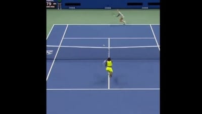 Coco Gauff won a 40-shot rally. Coco Gauff won a 40-shot rally.