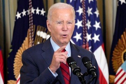President Joe Biden speaks in the State Dining Room, on Sept. 6, 2023, at the White House in Washington. Biden hopes to demonstrate to the world at the upcoming Group of 20 summit and during a visit to Vietnam that the United States and like-minded allies can be more trustworthy partners than China on economic and security issues. AP/PTI(AP09_08_2023_000003B) (AP) President Joe Biden speaks in the State Dining Room, on Sept. 6, 2023, at the White House in Washington. Biden hopes to demonstrate to the world at the upcoming Group of 20 summit and during a visit to Vietnam that the United States and like-minded allies can be more trustworthy partners than China on economic and security issues. AP/PTI(AP09_08_2023_000003B) (AP)