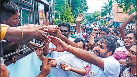 Congress candidate Chandy Oommen, son of late party veteran and two-time chief minister Oommen Chandy, defeated CPI(M)’s Jaick C Thomas by a staggering 37,719 votes, the highest margin for any winning candidate in the constituency. (PTI)
