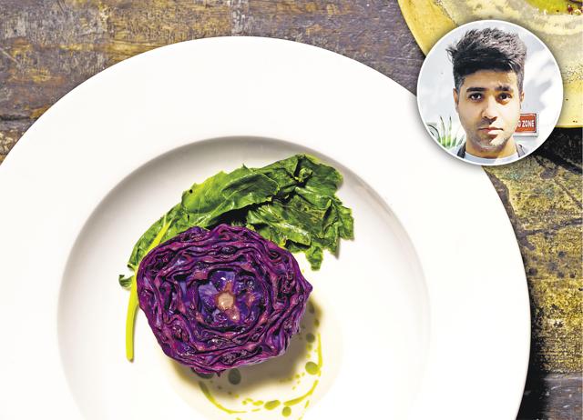 Dhruv Oberoi’s early experiments were hurried, overambitious. He had to stay calm and keep at it to perfect his vadouvan-curry-laced cabbage au gratin with curried cabbage sauerkraut.