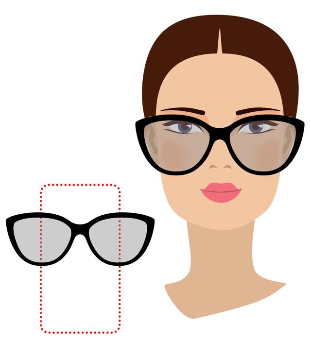 Large wayfarer or rectangular sunglasses with thick frames look particularly good on rectangular facial shapes (Photo: Shutterstock) Large wayfarer or rectangular sunglasses with thick frames look particularly good on rectangular facial shapes (Photo: Shutterstock)