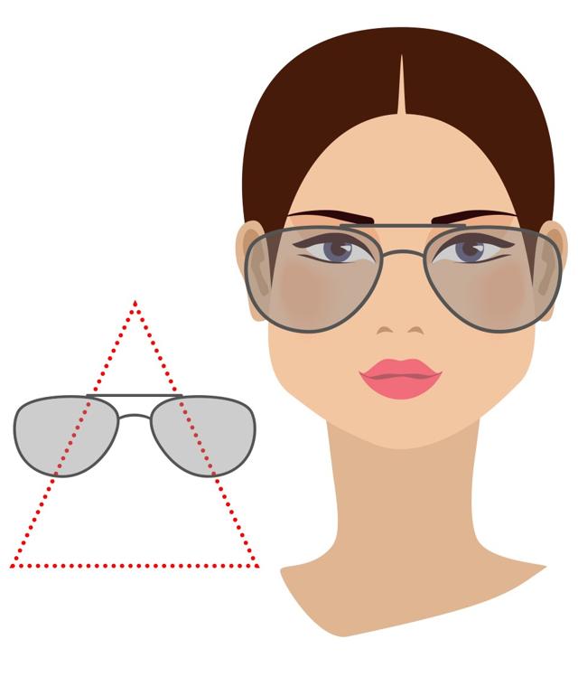 Choose a heavy and bold frame with details on the top half to add width to your forehead (Photo: Shutterstock) Choose a heavy and bold frame with details on the top half to add width to your forehead (Photo: Shutterstock)