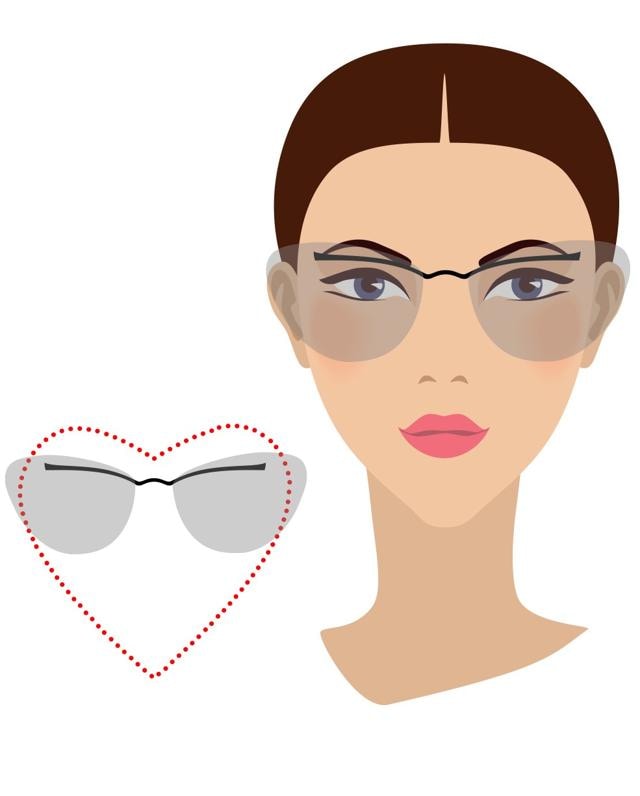 Cat-eye shapes or glasses with rounded edges work best to give a balanced look (Photo: Shutterstock) Cat-eye shapes or glasses with rounded edges work best to give a balanced look (Photo: Shutterstock)