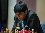 Indian GM R Praggnanandhaa during his blitz match against Azerebaijan GM Teimour Radjabov(unseen) at the Tata Steel Chess India Rapid & Blitz tournament Indian GM R Praggnanandhaa during his blitz match against Azerebaijan GM Teimour Radjabov(unseen) at the Tata Steel Chess India Rapid & Blitz tournament