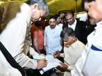 Former Andhra Pradesh CM Chandrababu Naidu. Former Andhra Pradesh CM Chandrababu Naidu.