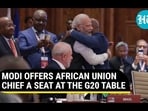 MODI OFFERS AFRICAN UNION CHIEF A SEAT AT THE G20 TABLE